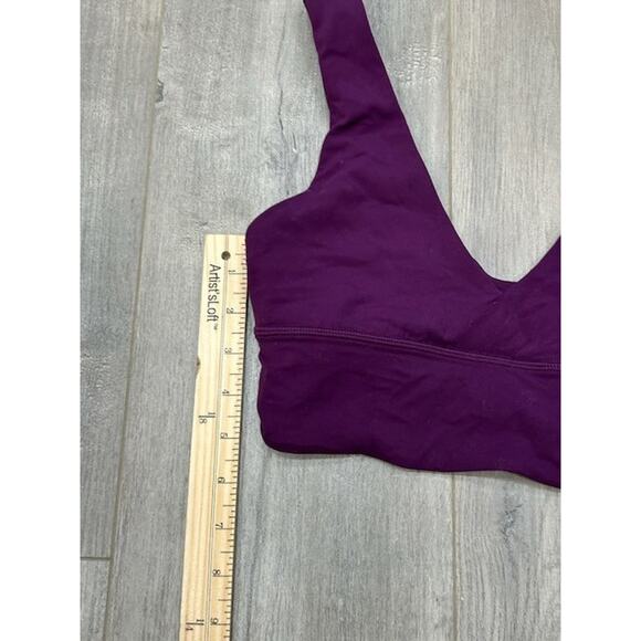 Lululemon Womens Sports Bra Align V-Neck Light Support A/B Cup Gym Purple Size 6 - Picture 8 of 9